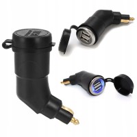 Adapter DIN BMW na USB - 2 porty, 5V 3.3A i wejście 12-24V