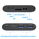 Kamera w powerbanku 5000mAh - H3, do 20h, microSD 128GB, IR