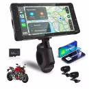 MKT33 rejestrator motocyklowy - CarPlay, Android Auto i 2 kamery Full HD