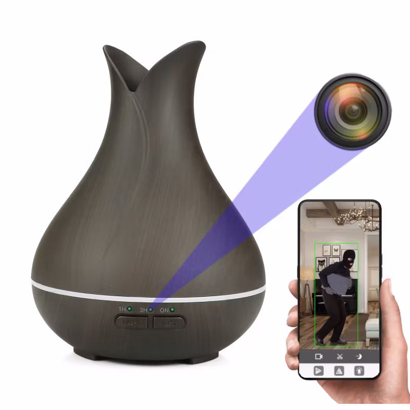 Nawilżacz powietrza z ukrytą kamerą WiFi MKJY31 - 1080P, 32GB i podgląd live