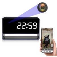 MK203 ukryta kamera w zegarze - tryb nocny, Lookcam i microSD 128GB