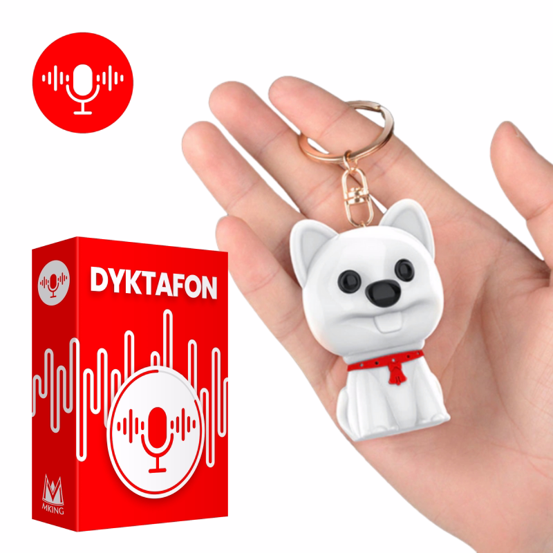 Dyktafon w breloku MK-F12 - 70h pracy, 16GB i detekcja głosu VOS