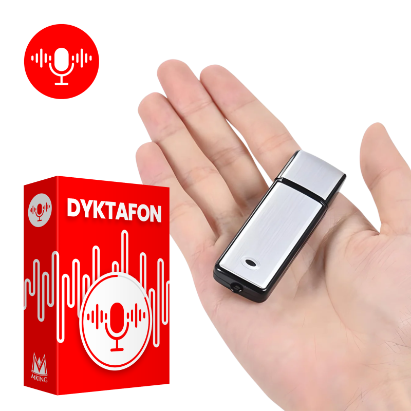 Dyktafon pendrive MK-Q001 - 14h pracy, 8GB i detekcja głosu VOS