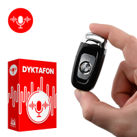 Dyktafon w kluczyku MK-Q5 - 24h pracy, 8GB i detekcja dźwięku VOR