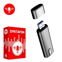 Dyktafon USB MK-Q16 - pendrive 8GB, 50h pracy i aktywacja głosem