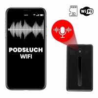 MKAR02 podsłuch WiFi - 40h pracy ciągłej, 3000mAh i karta do 128GB
