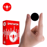 Mini podsłuch do ubrań - dyktafon w guziku (klips), 14h nagrywania i zasięg do 12m