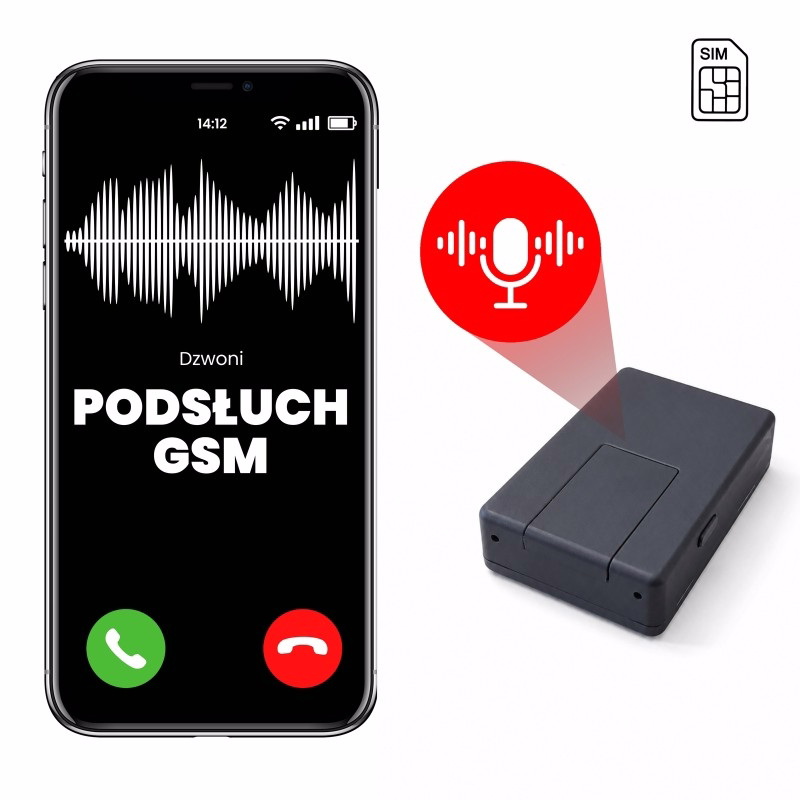 Podsłuch GSM MK-N11 - oddzwanianie po dźwięku i do 100h czuwania
