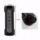 Kierunkowskazy LED na gmole - czarne, DRL, 12 diod i komplet 2 szt.