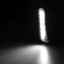 Kierunkowskazy LED na gmole - czarne, DRL, 12 diod i komplet 2 szt.