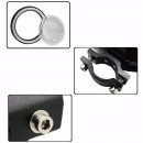 Halogeny motocyklowe LED U7 CREE komplet 2szt srebrne biały ring 3000LM