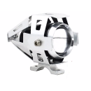 Halogeny motocyklowe LED CREE U5 3000LM 2szt 3 tryby srebrne 12-80V