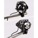 Halogeny motocyklowe LED CREE U5 3000LM 2szt 3 tryby srebrne 12-80V