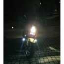 Halogeny motocyklowe LED CREE U5 3000LM 2szt 3 tryby czarne 12-80V