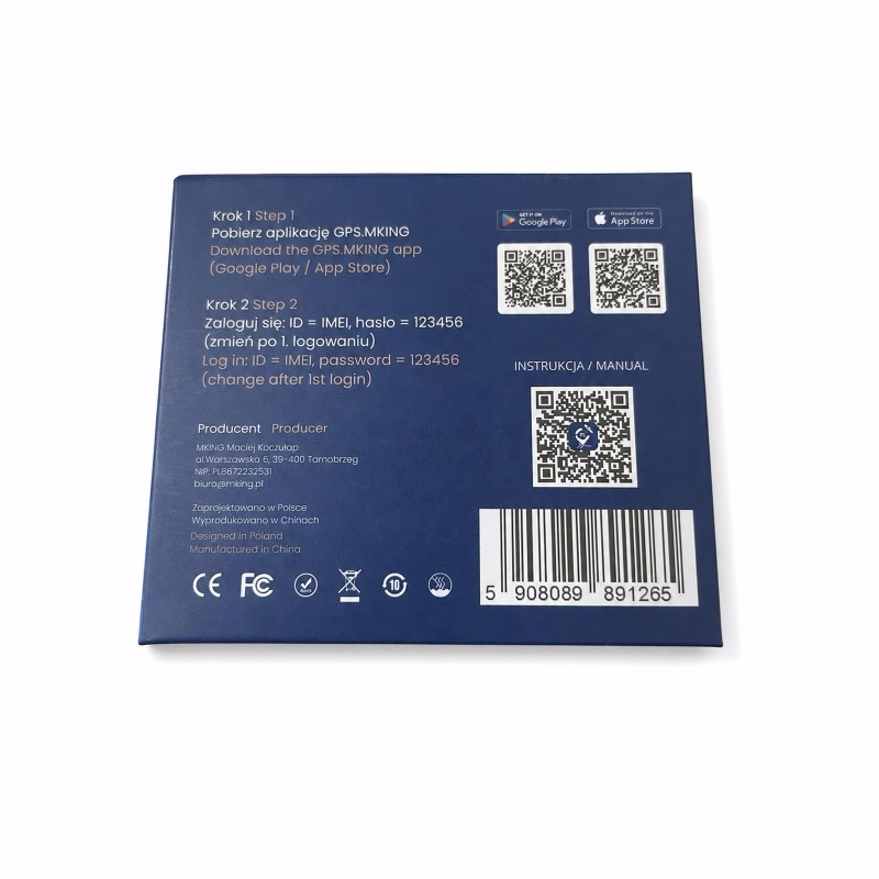 Ważne informacje dotyczące lokalizatora Bluetooth MKING STICKER