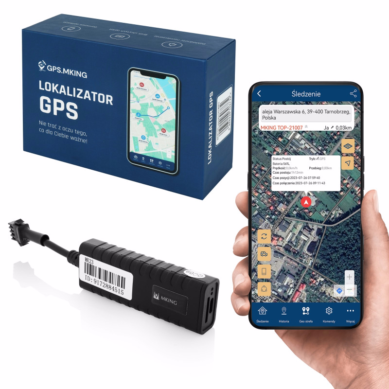 Lokalizator GPS MK23 - GPS do auta z funkcją odcięcia paliwa w niskiej cenie