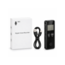 012 - Dyktafon cyfrowy 32GB z wyświetlaczem LCD, aktywacją głosem VOR, USB-C, WAV MP3