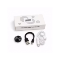 011 Mini dyktafon cyfrowy 16GB z aktywacją głosem VOR, odtwarzacz MP3, USB-C