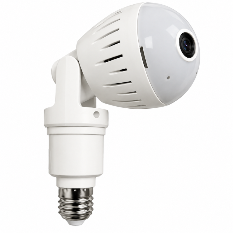 020 - Kamera WiFi 360° w żarówce E27 - panoramiczna VR CAM V380 Pro