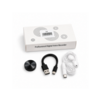 011 Mini dyktafon cyfrowy 16GB z aktywacją głosem VOR, odtwarzacz MP3, USB-C