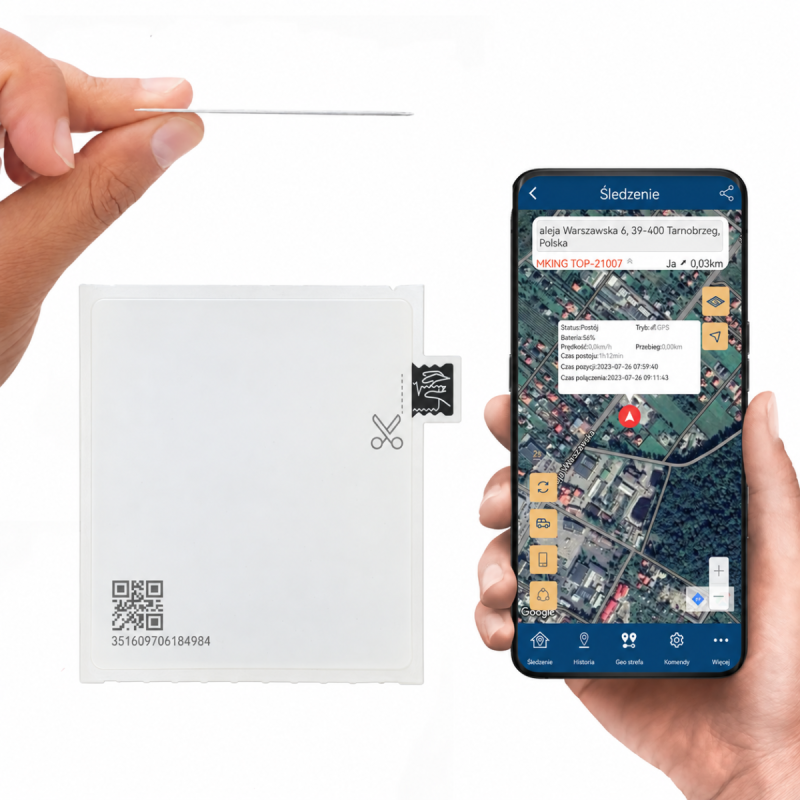 Lokalizator w formie naklejki Bluetooth MKING STICKER - do 100 dni pracy