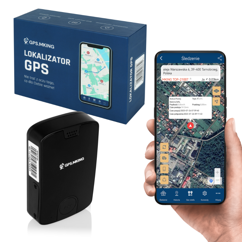 Lokalizator GPS z magnesem - SOS i rozmowy 60 dni IP67 uniwersalny MKX59 - OUTLET